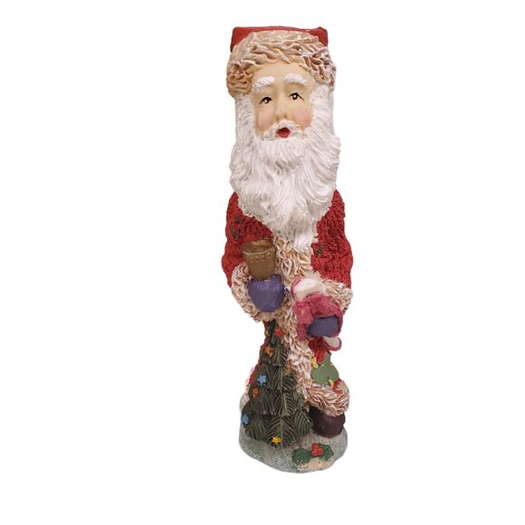 Vintage Pfaltzgraff Christmas Heritage Vintage Avon Winter Rose Santa Candle - Picture 4 of 16